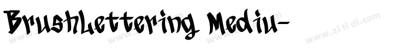BrushLettering Mediu字体转换